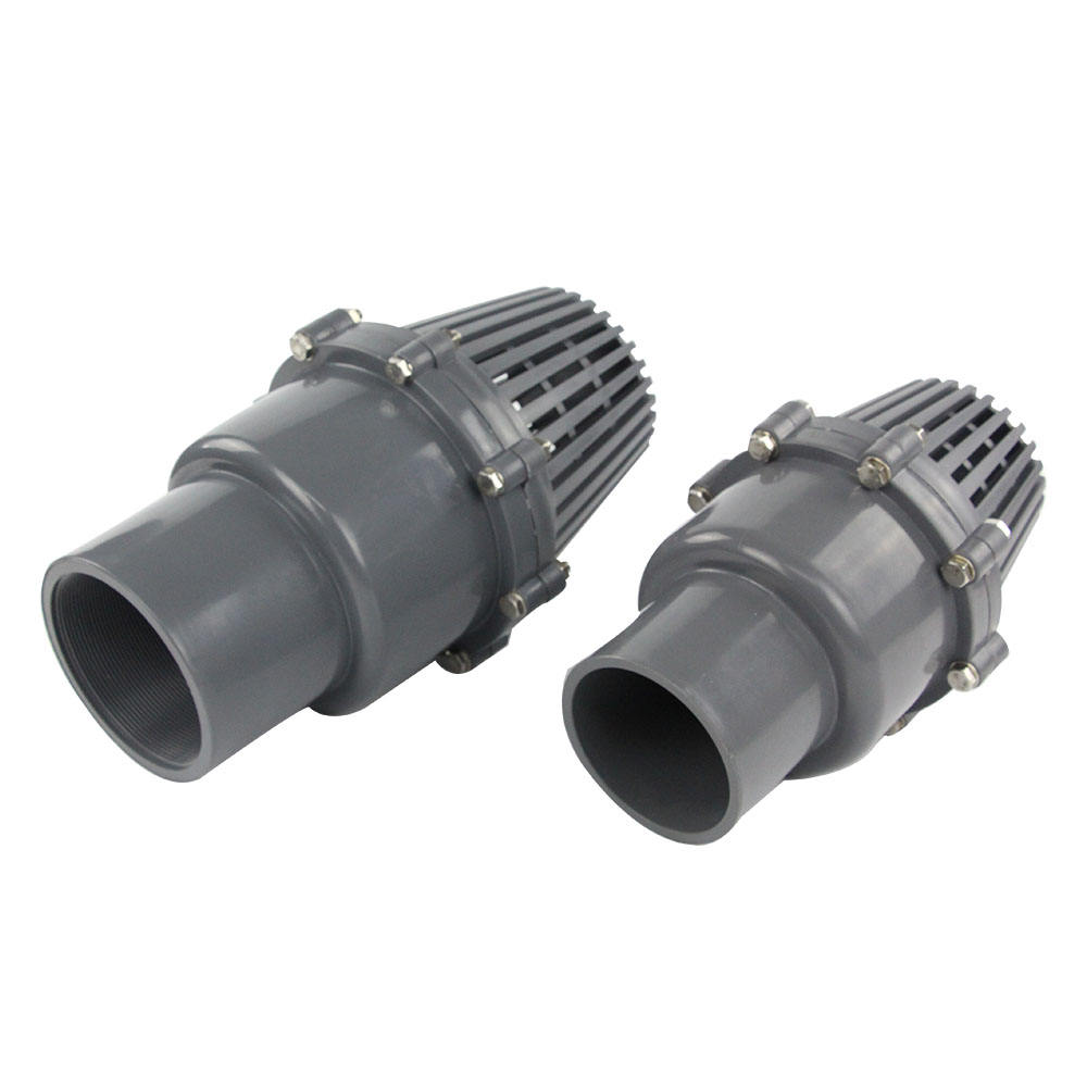 صمام قدم UPVC/PVC Pn10 من 3/4 بوصة إلى 6 بوصة