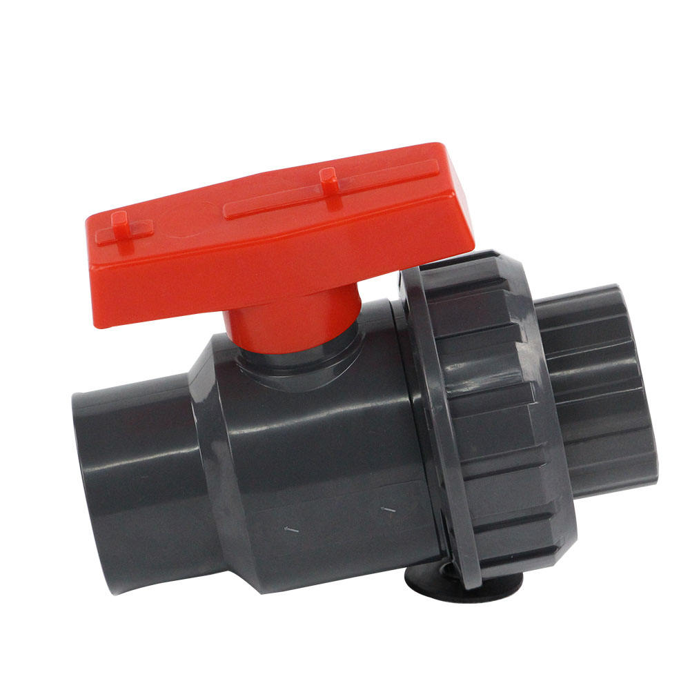 العناصر الساخنة ASTM SCH80 CPVC مزدوجة الاتحاد الكرة Vavles