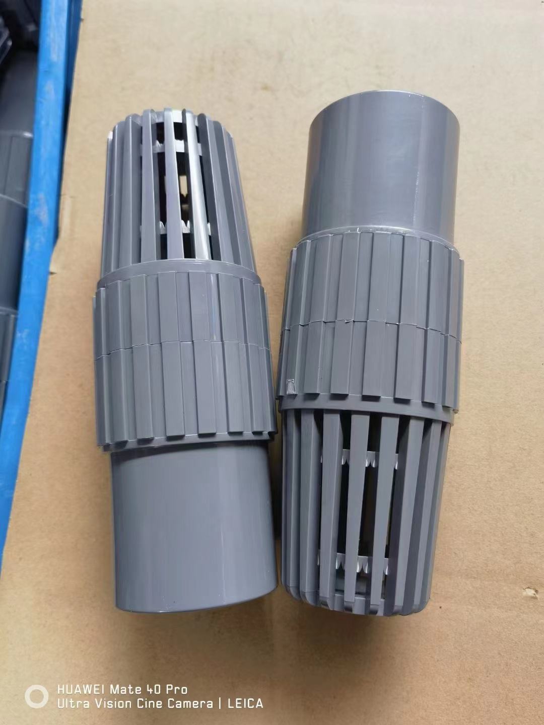 صمام قدم UPVC/PVC Pn10 من 3/4 بوصة إلى 6 بوصة