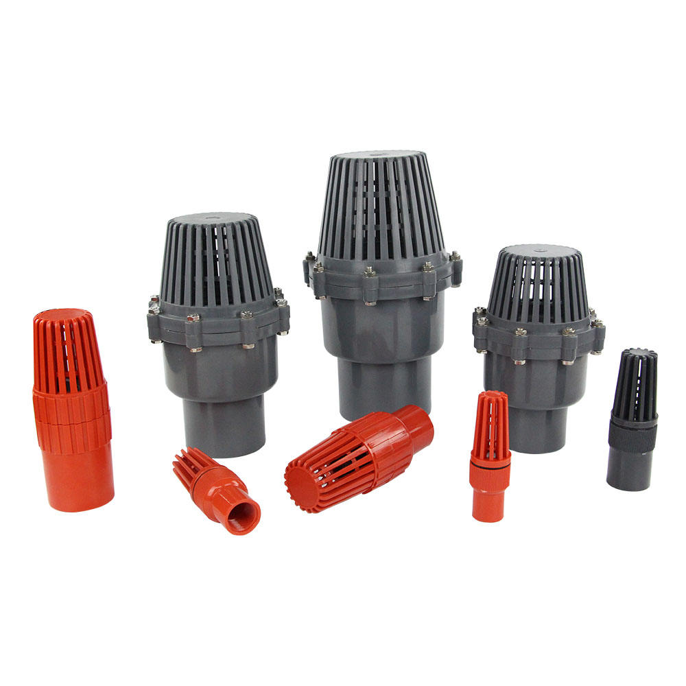 صمام قدم UPVC/PVC Pn10 من 3/4 بوصة إلى 6 بوصة
